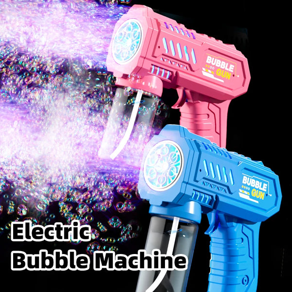 Fully Automatic Bubble Gun Rocket Bubble Machine, Amusement Park Automatic Bubble Blower, Outdoor Toy, Suitable for Children, Be
