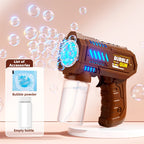 Fully Automatic Bubble Gun Rocket Bubble Machine, Amusement Park Automatic Bubble Blower, Outdoor Toy, Suitable for Children, Be