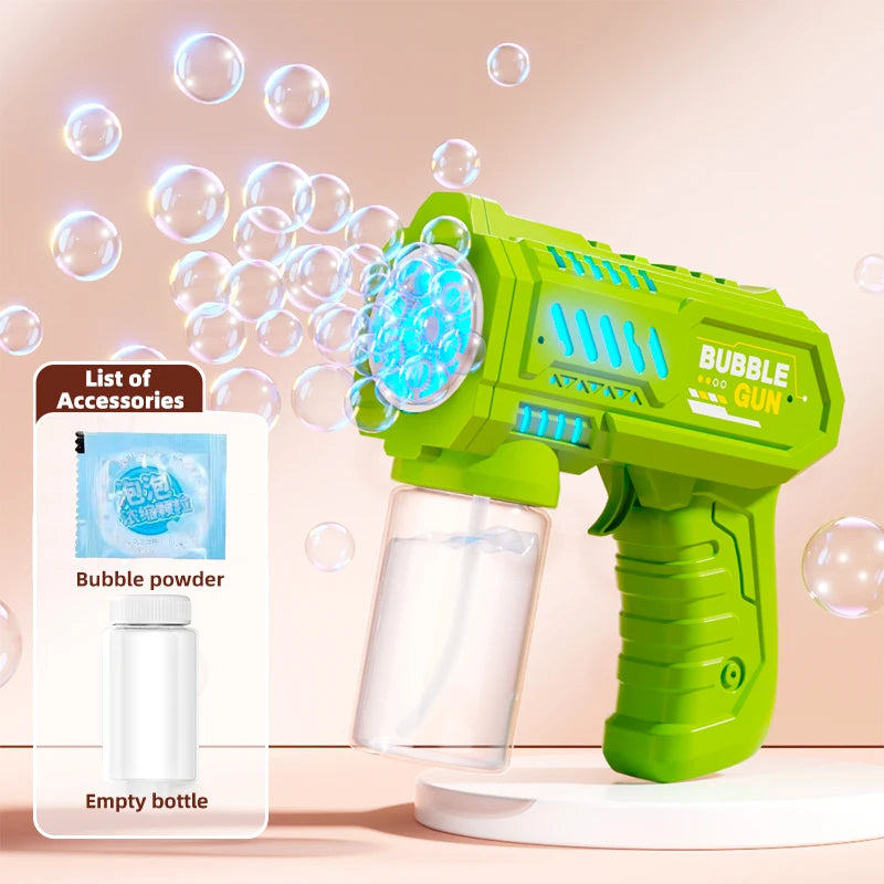 Fully Automatic Bubble Gun Rocket Bubble Machine, Amusement Park Automatic Bubble Blower, Outdoor Toy, Suitable for Children, Be