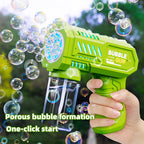 Fully Automatic Bubble Gun Rocket Bubble Machine, Amusement Park Automatic Bubble Blower, Outdoor Toy, Suitable for Children, Be