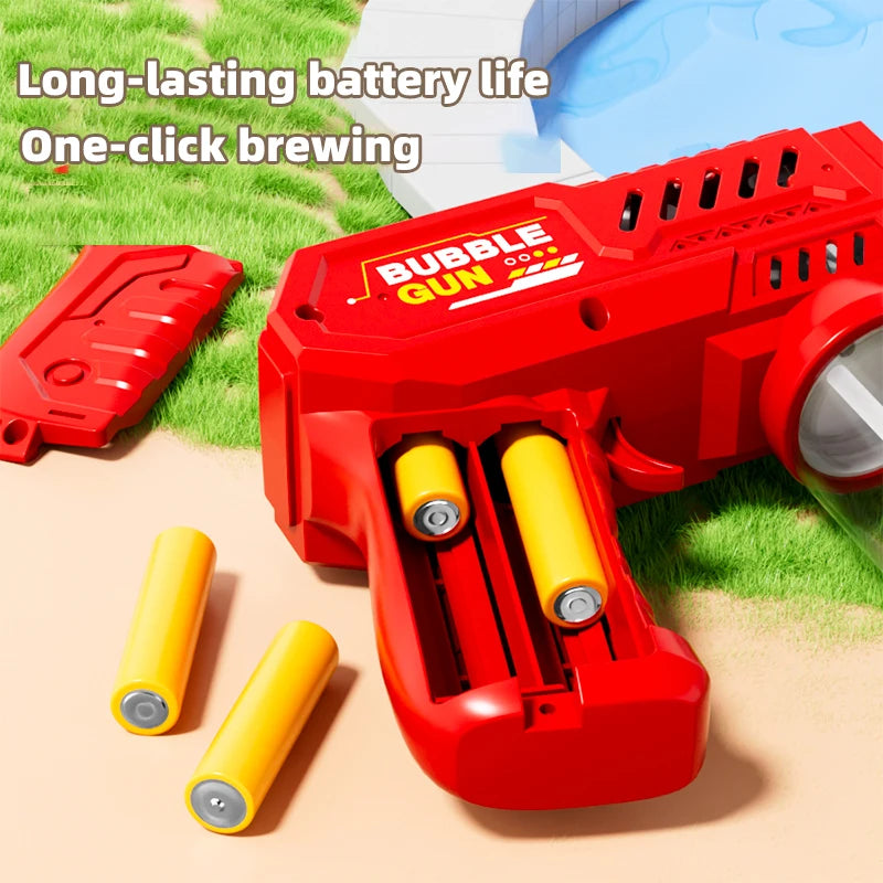 Fully Automatic Bubble Gun Rocket Bubble Machine, Amusement Park Automatic Bubble Blower, Outdoor Toy, Suitable for Children, Be